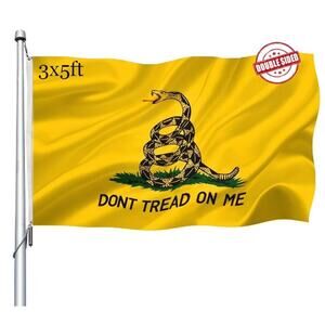 Gadsen Flag, Don't Tread On Me, 3' x 5', Double Sided Heavy Duty, NWT